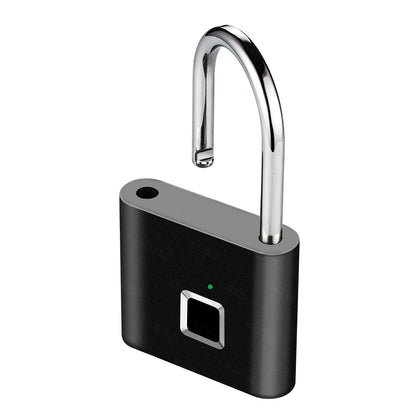 KERUI Fingerprint Lock Keyless USB Charging Smart Padlock Waterproof Door Lock 0.2sec Unlock Portable Anti-theft Padlock Zinc