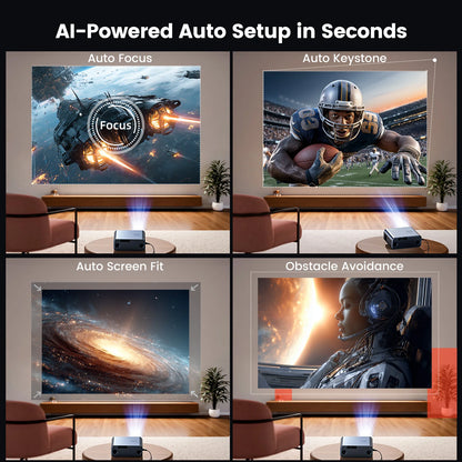 Wimius G1 4K Google TV Projectors Auto Foucs Wifi High Quality Full HD 1080P Home Cinema  Beam Smart Projector for Movie