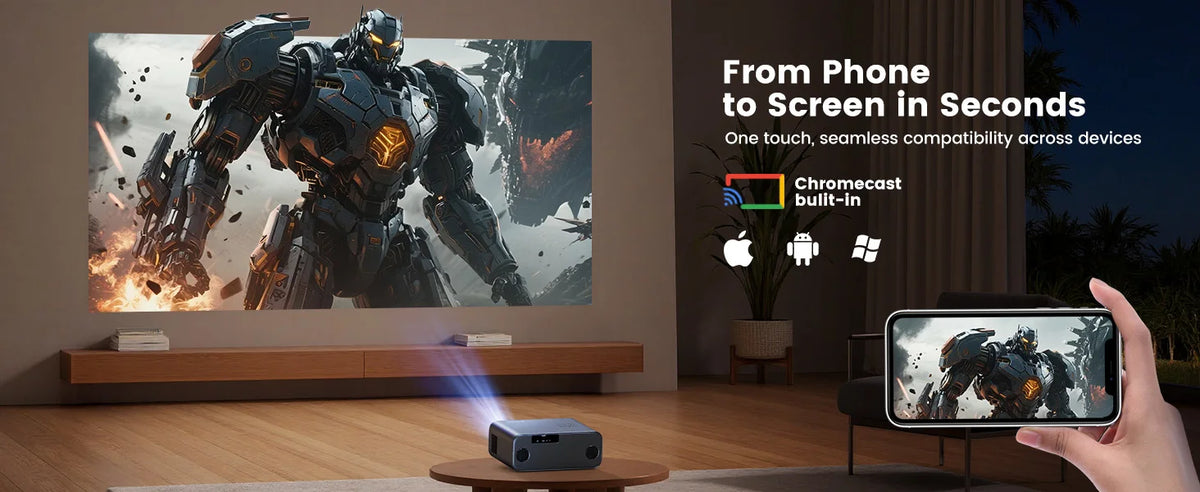 Wimius G1 4K Google TV Projectors Auto Foucs Wifi High Quality Full HD 1080P Home Cinema  Beam Smart Projector for Movie