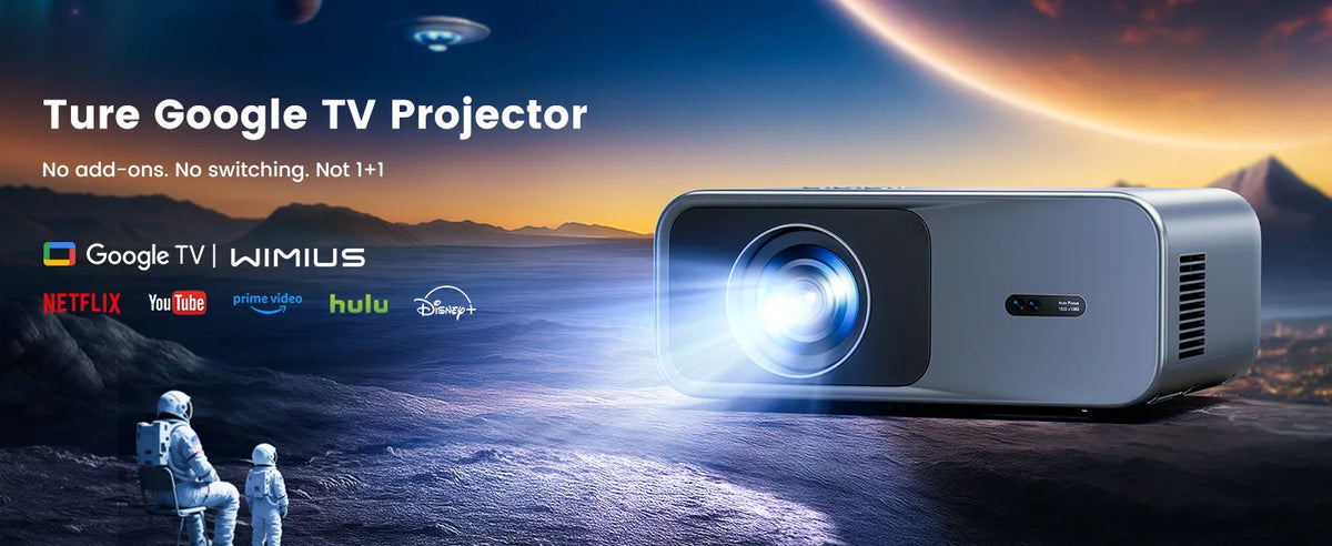 Wimius G1 4K Google TV Projectors Auto Foucs Wifi High Quality Full HD 1080P Home Cinema  Beam Smart Projector for Movie