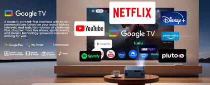 Wimius G1 4K Google TV Projectors Auto Foucs Wifi High Quality Full HD 1080P Home Cinema  Beam Smart Projector for Movie